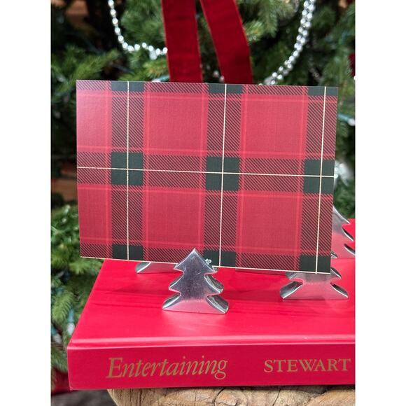 Silver Christmas Tree Place Card or Photo Holder | Set of 5 - Picture 6 of 6